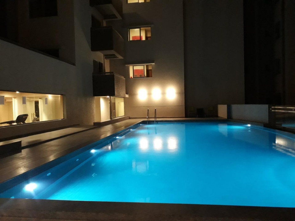 spacious 2 bhk flat for sale in goyal footprints, hegde nagar, thanisandra main road.